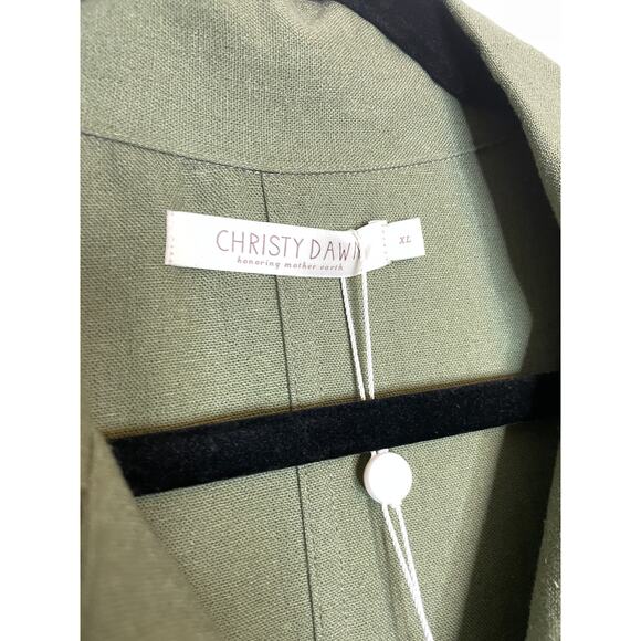 CHRISTY DAWN The Penny Sage Linen Jumpsuit XL - Picture 8 of 13